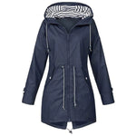 Lilaan – Impermeabile lungo da donna idrorepellente ed elegante