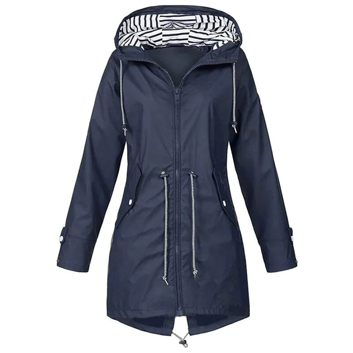 Lilaan – Impermeabile lungo da donna idrorepellente ed elegante