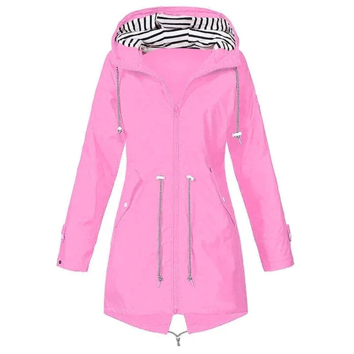 Lilaan – Impermeabile lungo da donna idrorepellente ed elegante