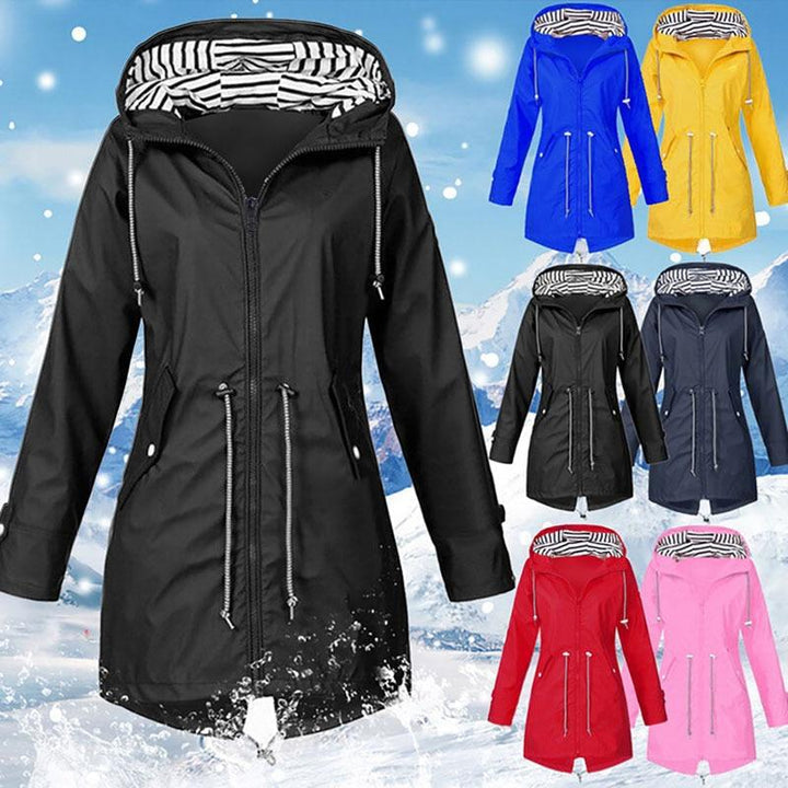 Lilaan – Impermeabile lungo da donna idrorepellente ed elegante
