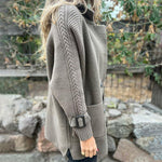 Marta – Cappotto lungo con maniche a contrasto – 8