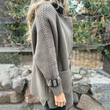 Marta – Cappotto lungo con maniche a contrasto – 8