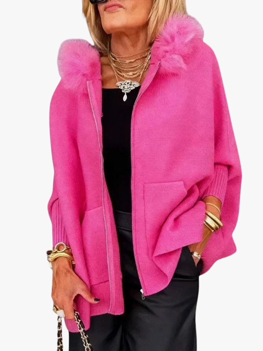 Miriam – Giacca con cappuccio e collo decorativo – 1
