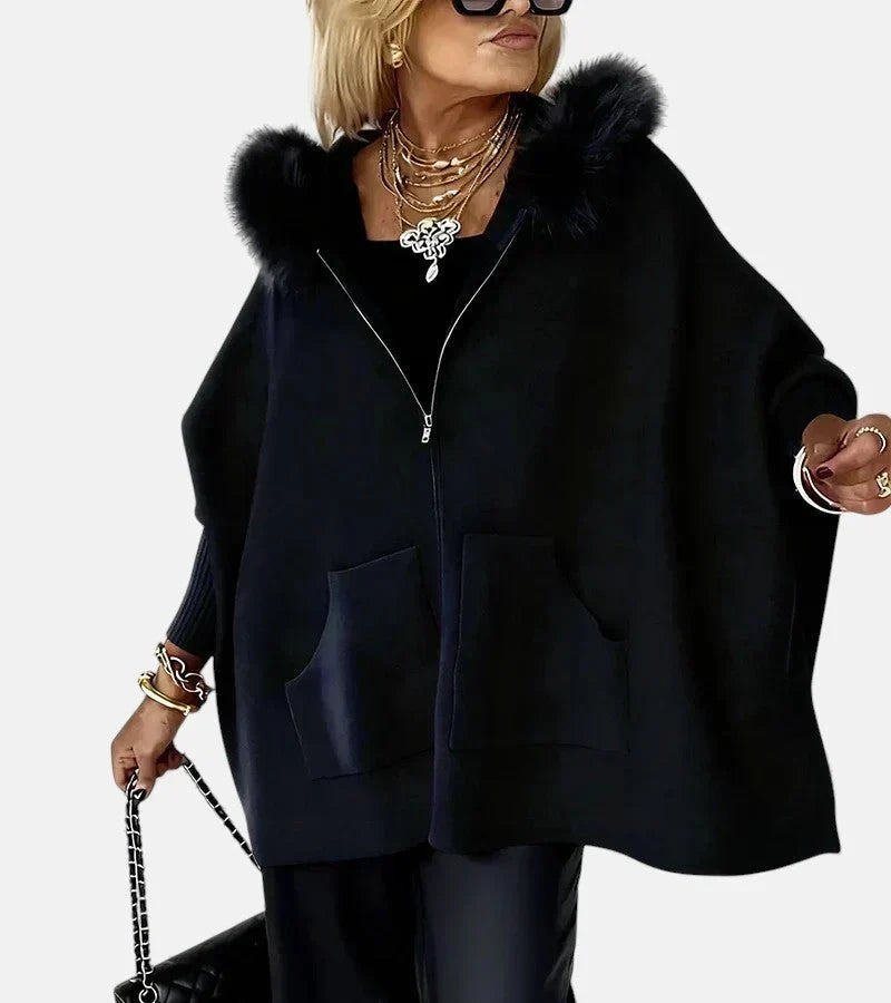 Miriam – Giacca con cappuccio e collo decorativo – 2