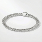 Cuban bracelet with moissanite