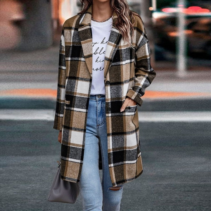 Nadia – Cappotto a quadri con revers – 1