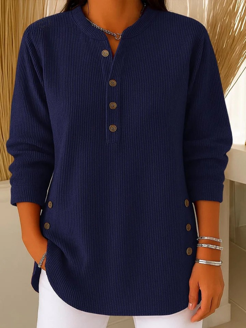 Nieves | Tunica Henley con bottoni