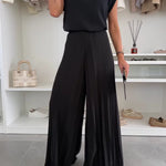 Marisella | Set top e pantaloni plissettati