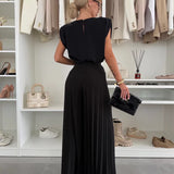 Marisella | Set top e pantaloni plissettati