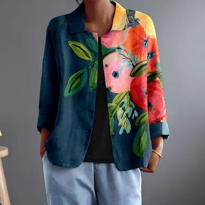 PERSEFONE | CAMICETTA FLOREALE MULTICOLORE