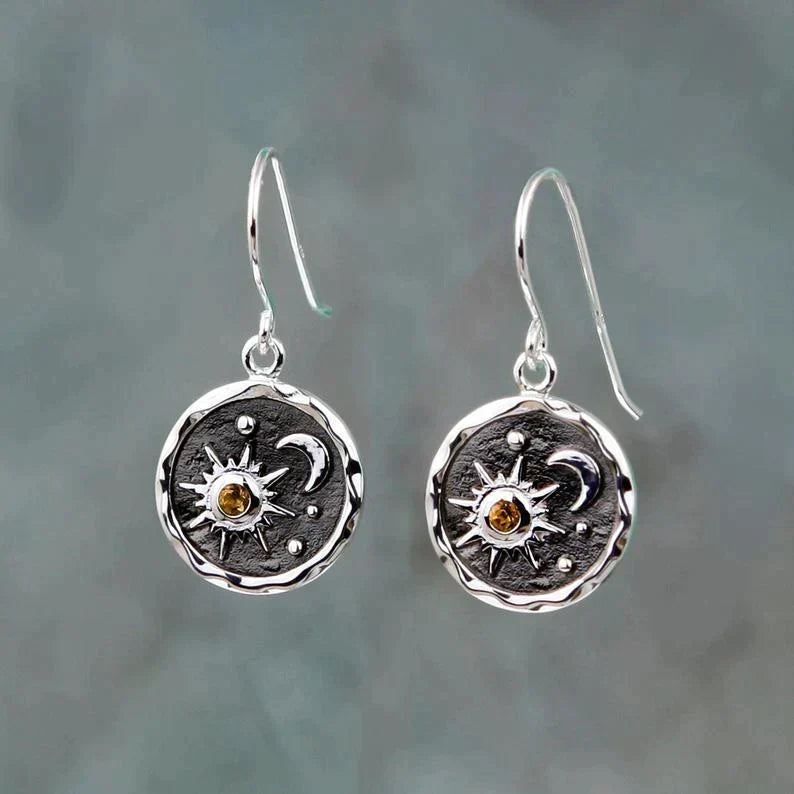 Orecchini boho Sole e Luna – Immagine 2