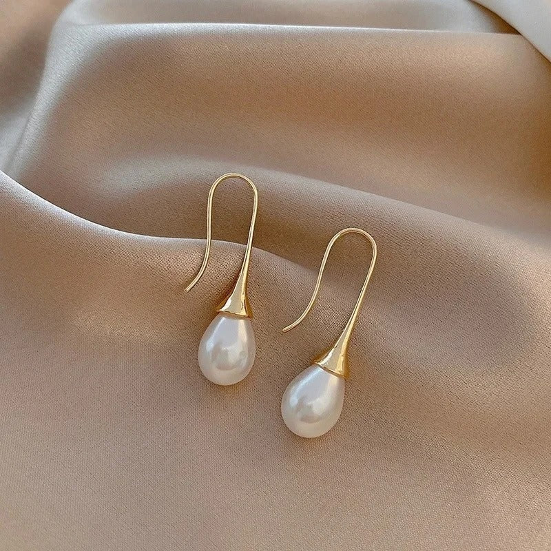 Orecchini classici Helena con perle – Immagine 2