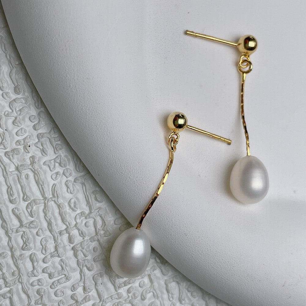 Orecchini con perla elegante – Immagine 1