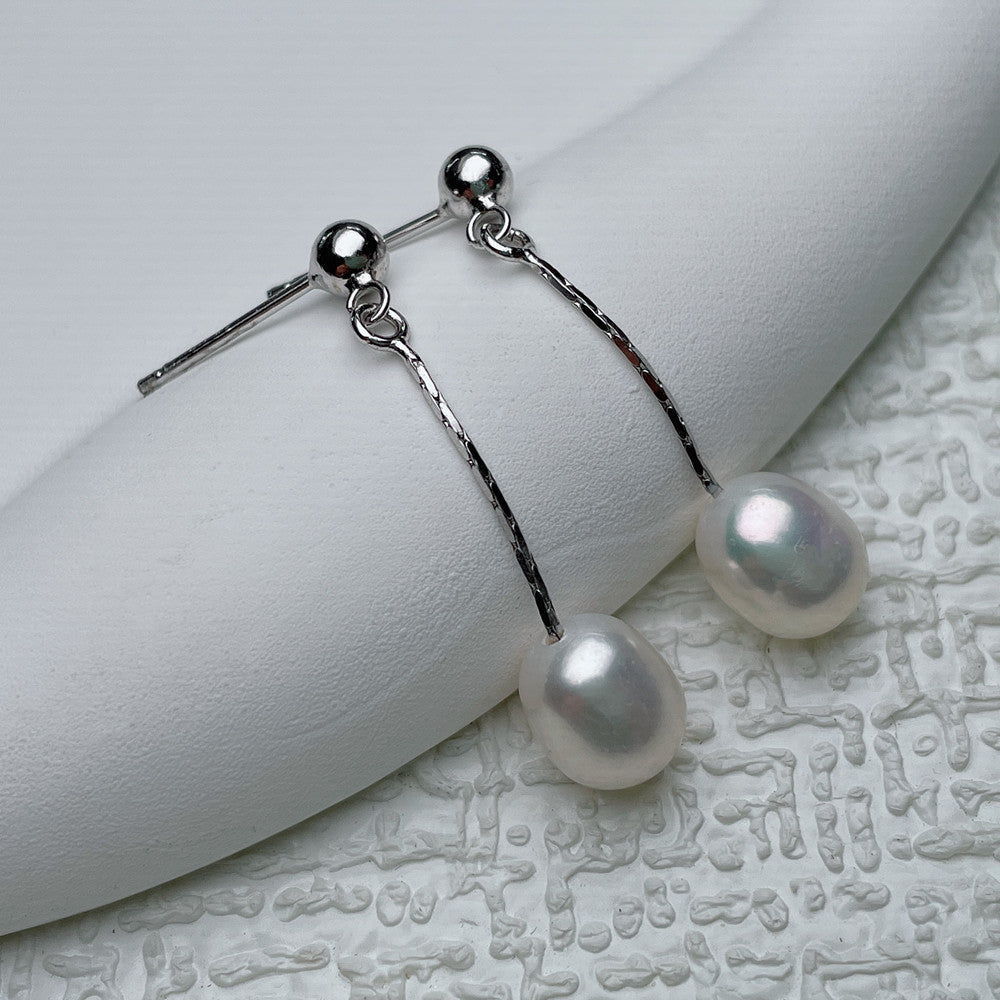 Orecchini con perla elegante – Immagine 2