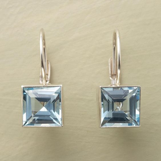 Orecchini Harvest in vetro blu senza tempo – Immagine 1