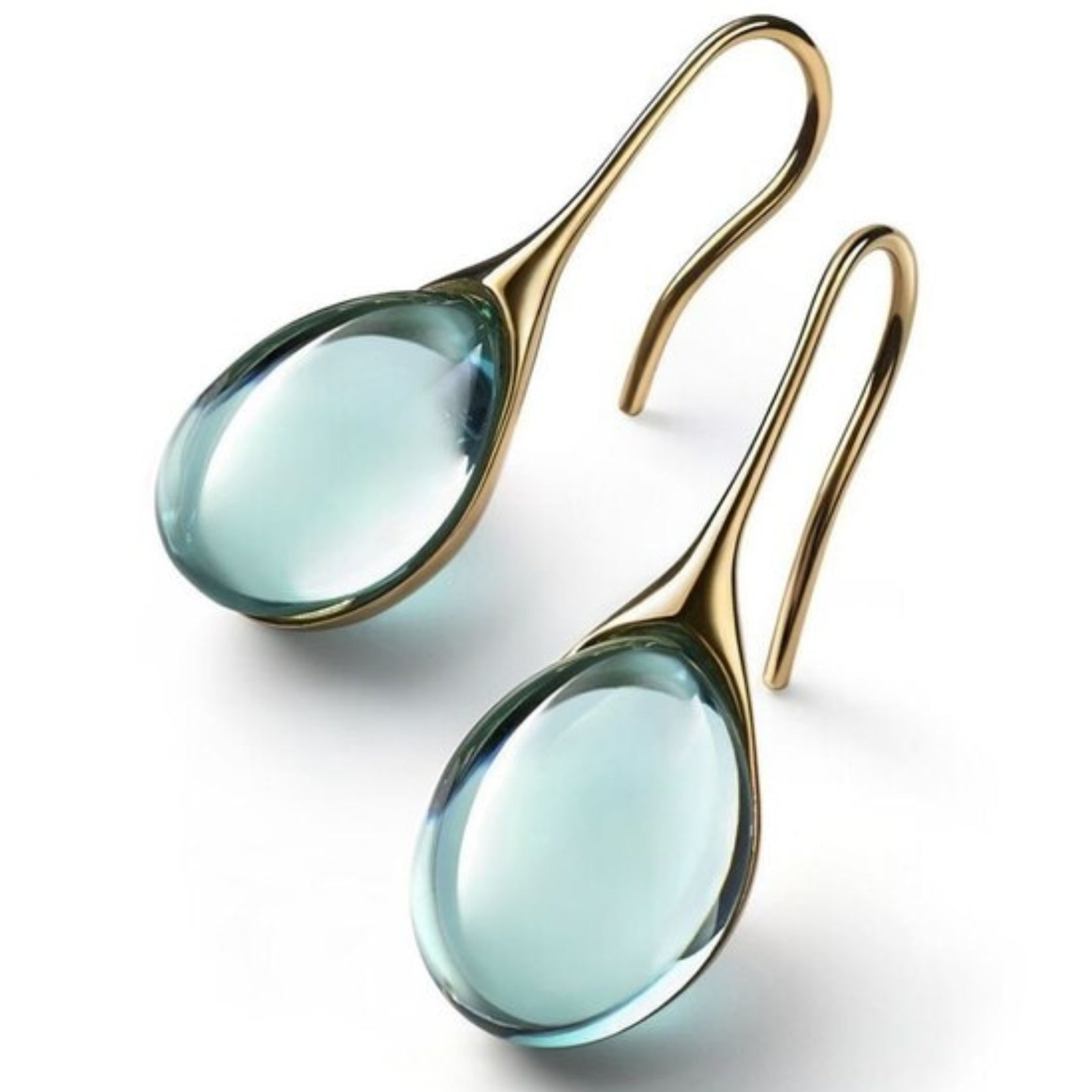 Orecchini pendenti chic con cristalli – Immagine 1