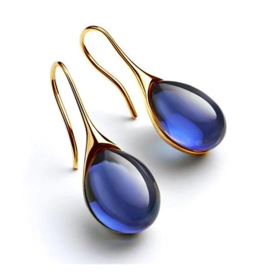 Orecchini pendenti chic con cristalli – Immagine 2