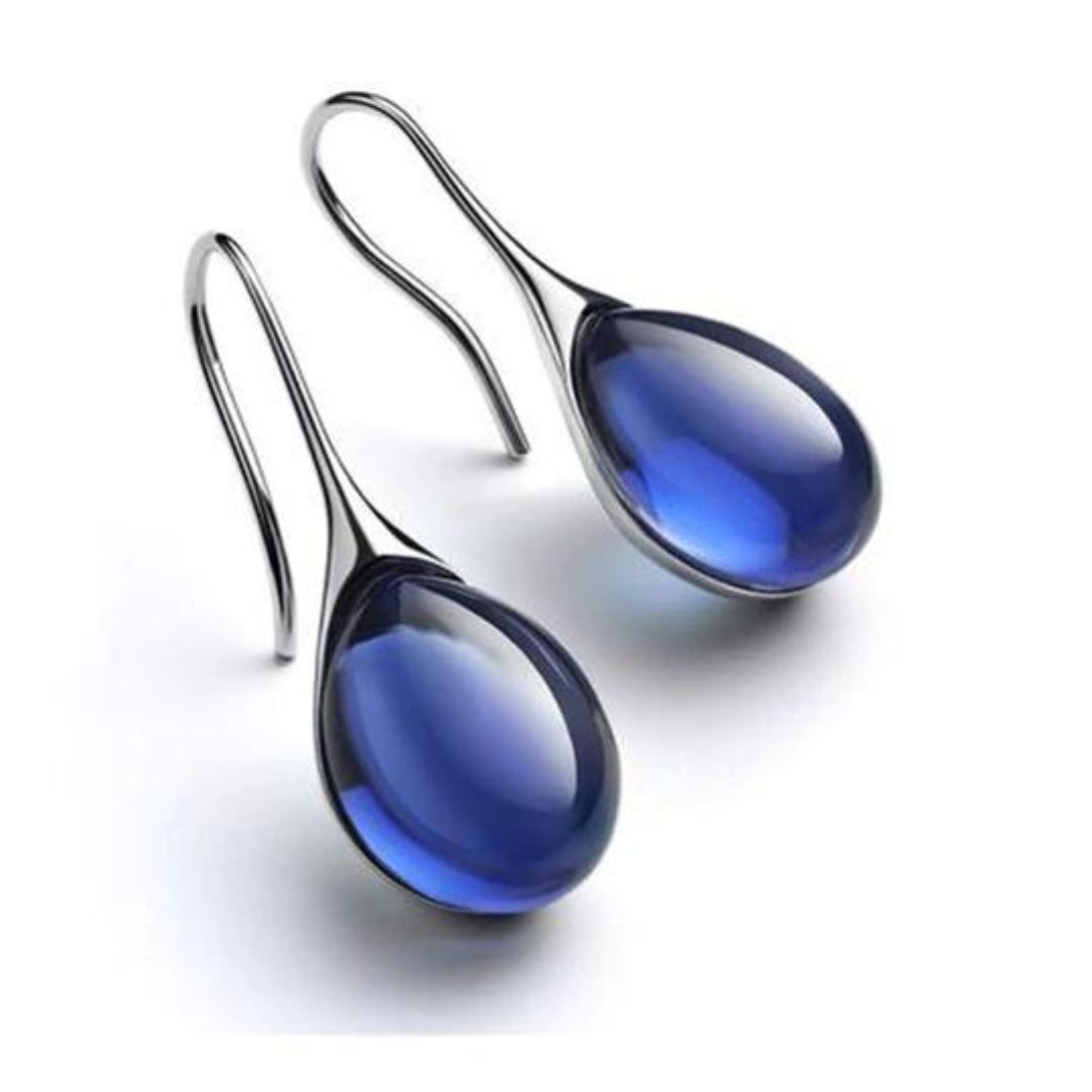 Orecchini pendenti chic con cristalli – Immagine 3