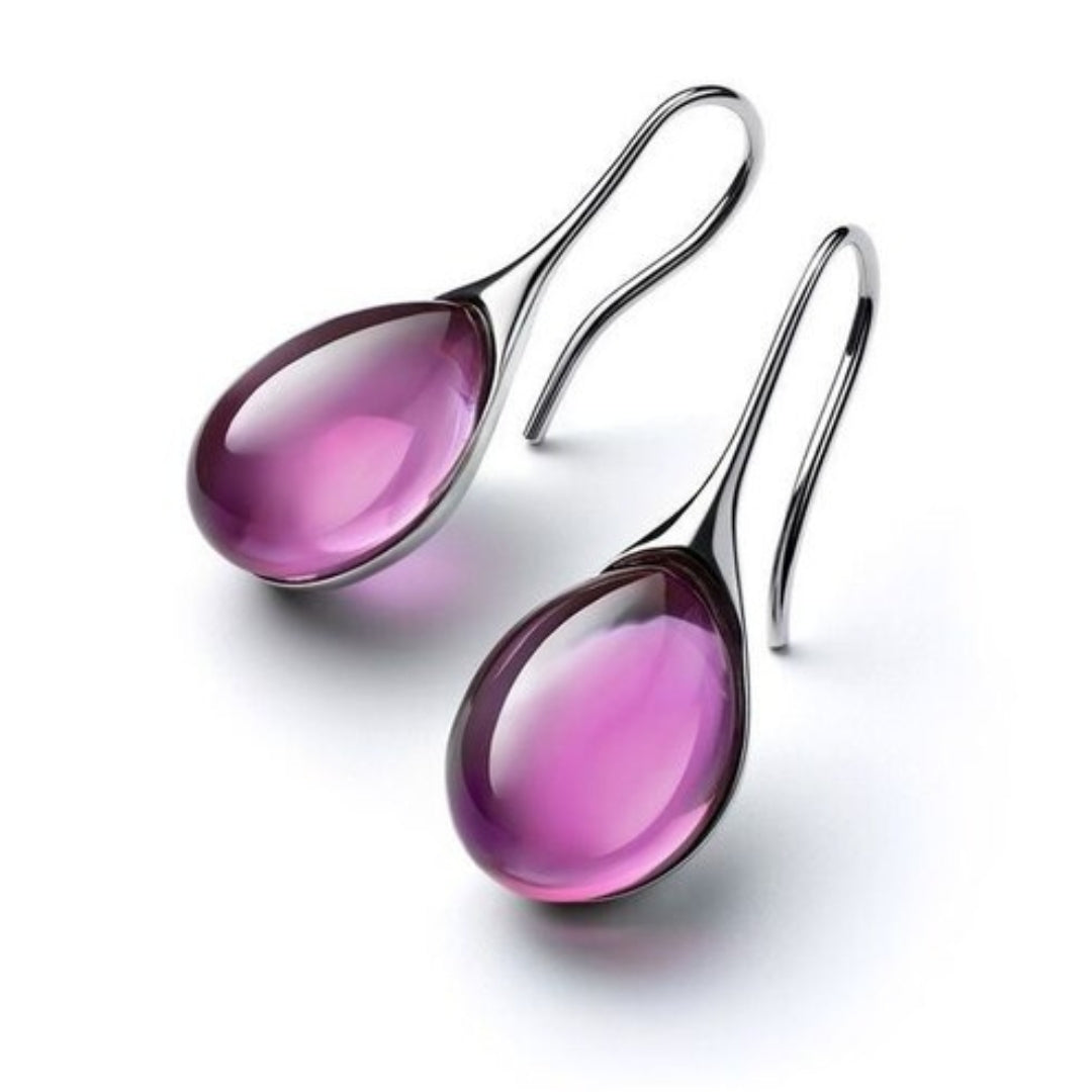 Orecchini pendenti chic con cristalli – Immagine 4