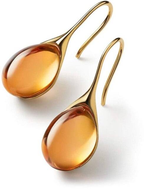 Orecchini pendenti chic con cristalli – Immagine 5