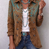 Goldenridge | Giacca con Volant e Stampa Paisley