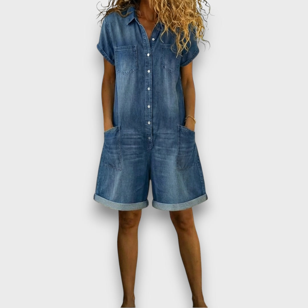 JOAN | SALOPETTE CORTA IN DENIM