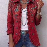 Fayrene | Giacca Paisley con Volant