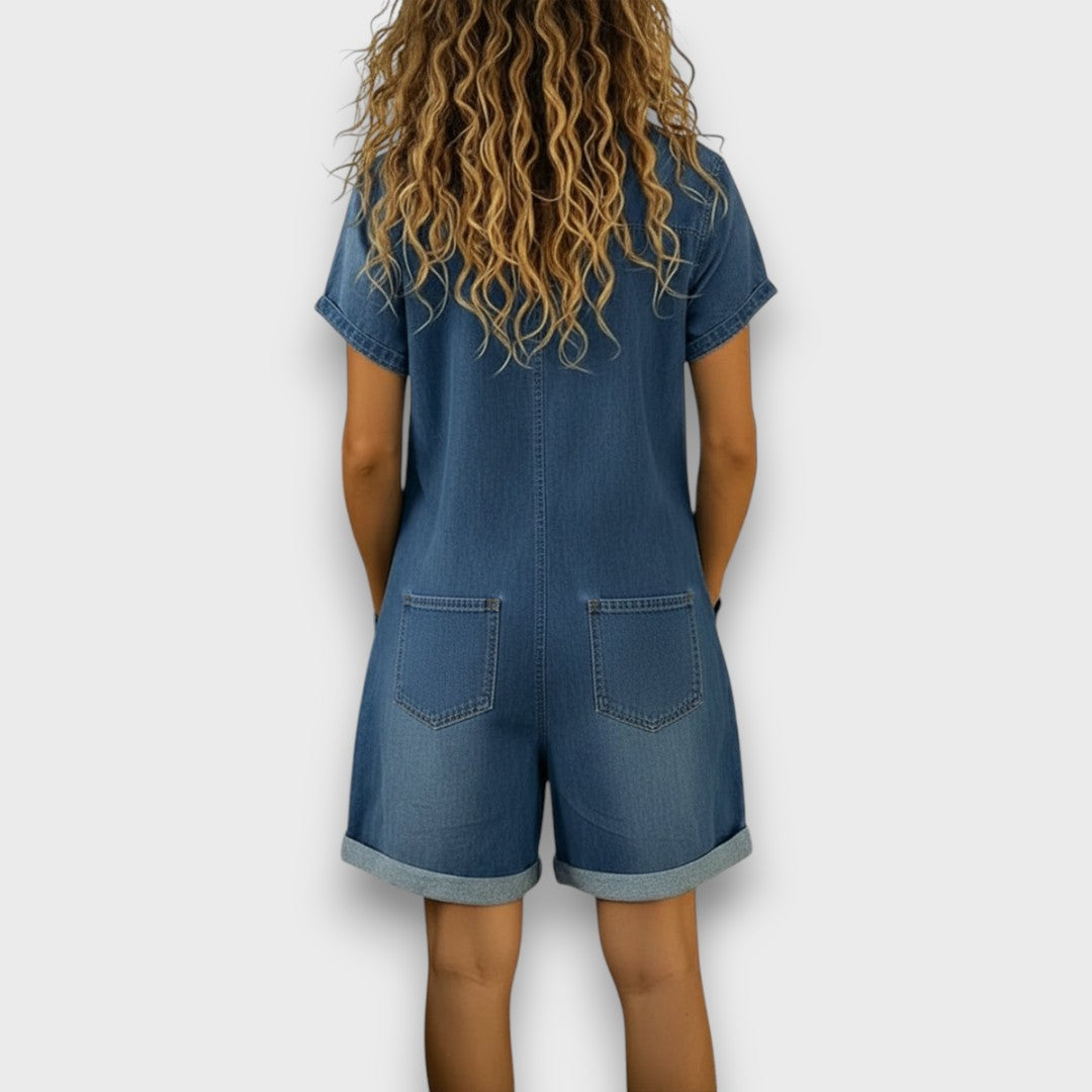 JOAN | SALOPETTE CORTA IN DENIM
