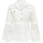 Serena | Giacca con Inserti in Pizzo