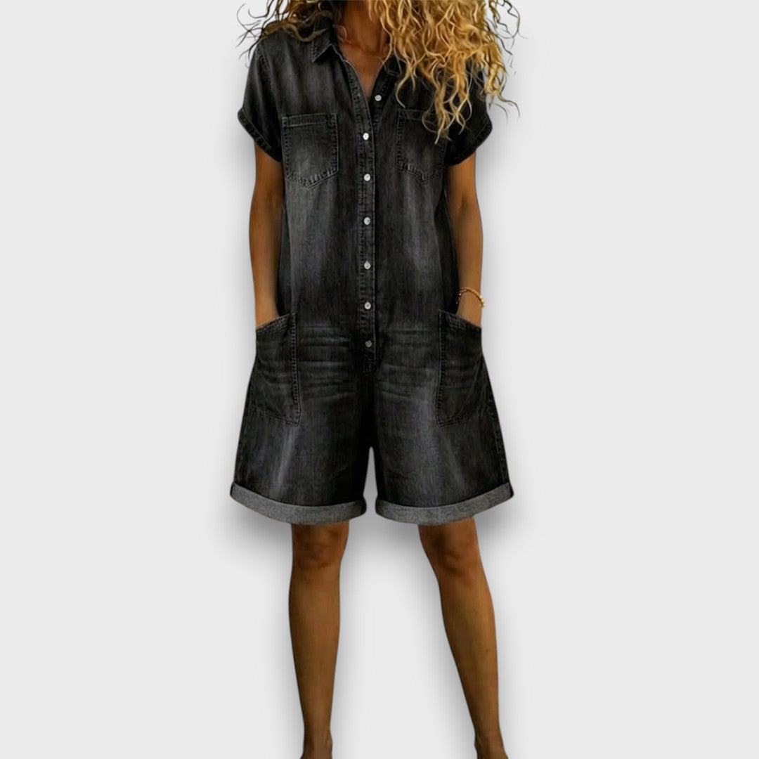 JOAN | SALOPETTE CORTA IN DENIM