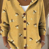 Paloma | Cardigan stampato con cappuccio