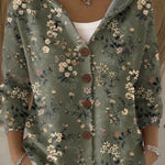 Paloma | Cardigan stampato con cappuccio