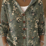 Paloma | Cardigan stampato con cappuccio