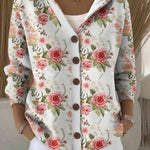 Paloma | Cardigan stampato con cappuccio