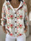 Paloma | Cardigan stampato con cappuccio