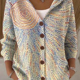 Paloma | Cardigan stampato con cappuccio