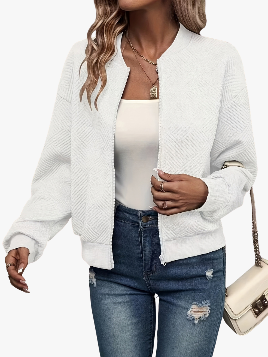 Perla – Giacca con zip e collo alto – 1