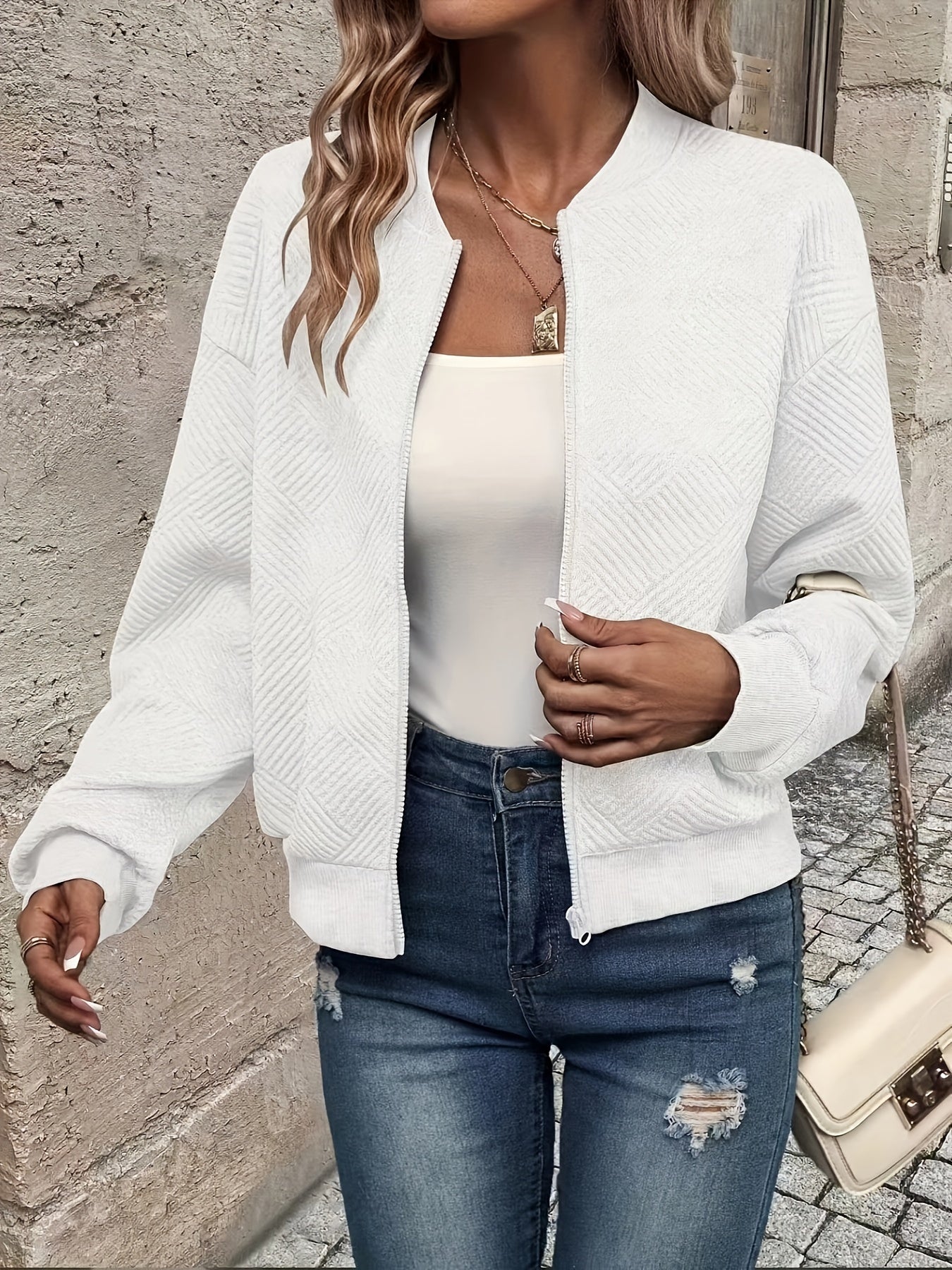 Perla – Giacca con zip e collo alto – 2
