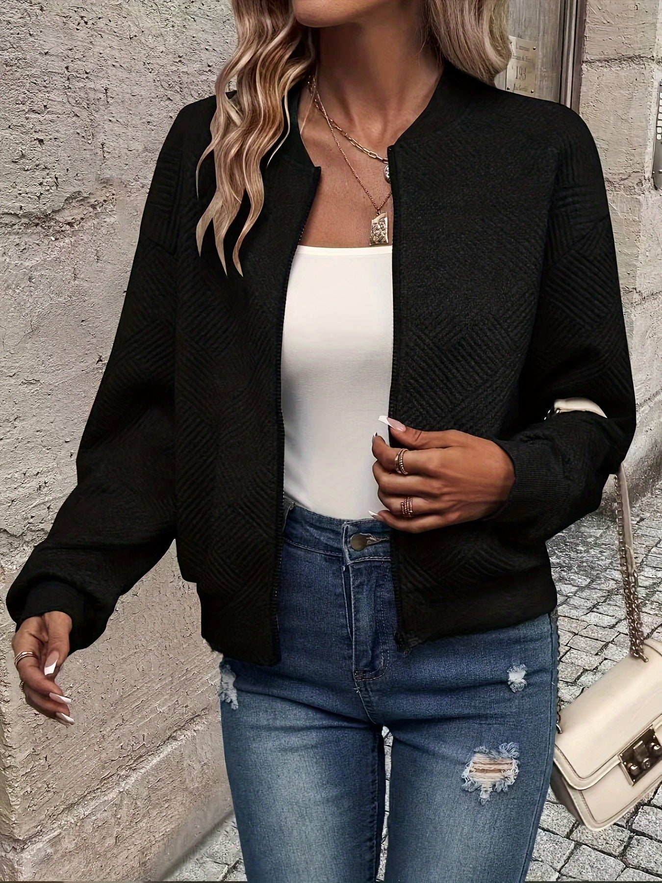 Perla – Giacca con zip e collo alto – 5