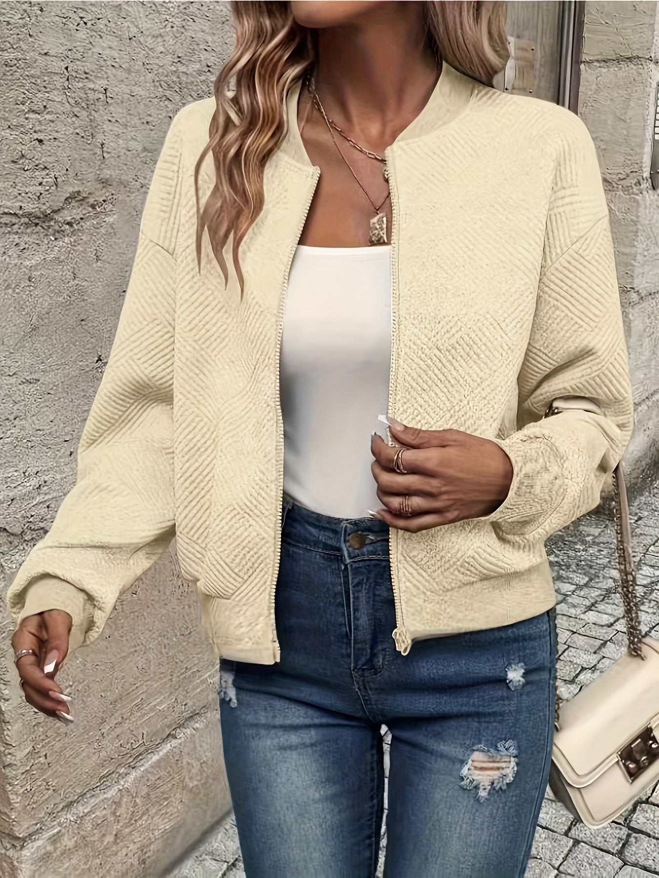 Perla – Giacca con zip e collo alto – 8