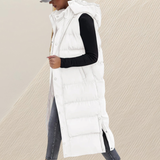 Pia – Gilet lungo trapuntato dalla linea ampia – 10