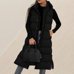 Pia – Gilet lungo trapuntato dalla linea ampia – 3