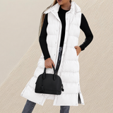 Pia – Gilet lungo trapuntato dalla linea ampia – 5