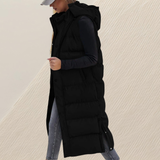 Pia – Gilet lungo trapuntato dalla linea ampia – 8