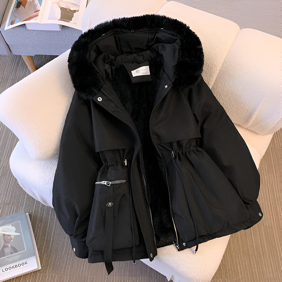Olivia — Cappotto invernale con cappuccio
