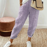 GIULIA™|PANTALONI A RIGHE
