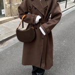 Renata – Trench lungo con revers ampi – 1
