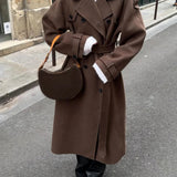Renata – Trench lungo con revers ampi – 1
