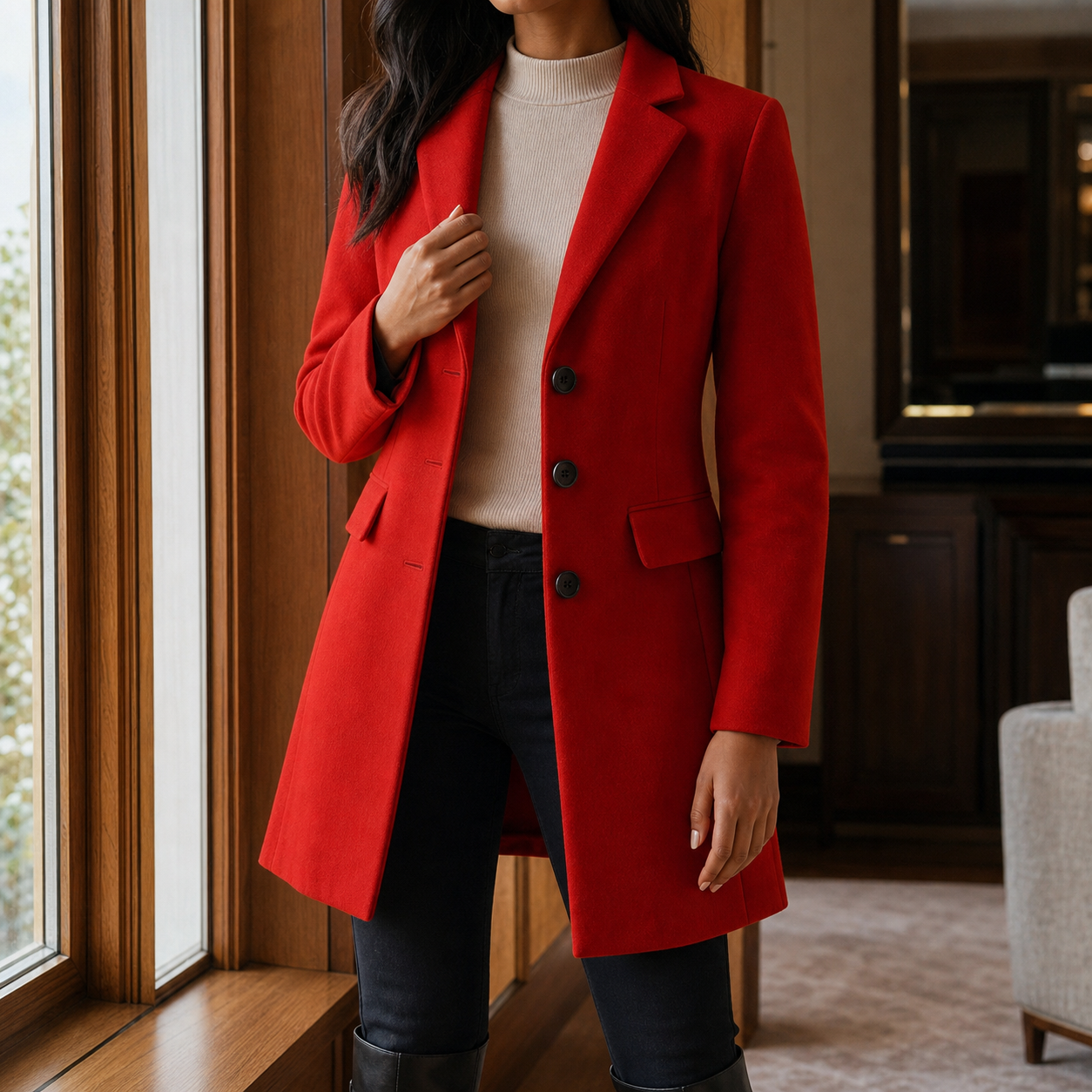 Romina – Cappotto midi avvitato – 2