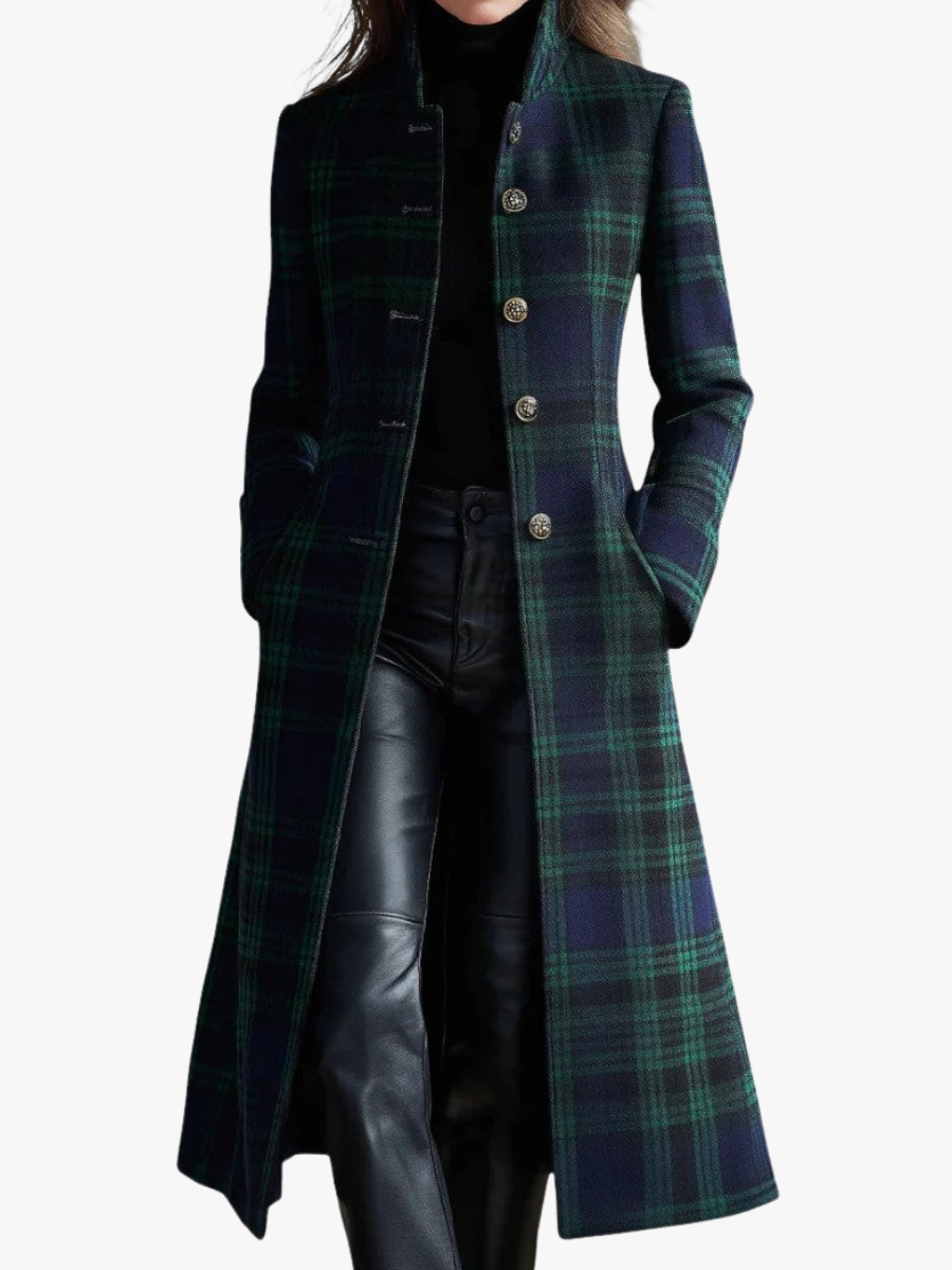 Rossella – Cappotto a quadri blu e verdi – 1